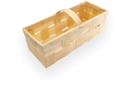 Корзинка из шпона для клубники и овощей